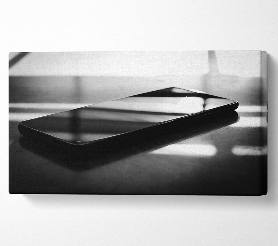  A Canvas Print of Black Phone Reflections Canvas Print