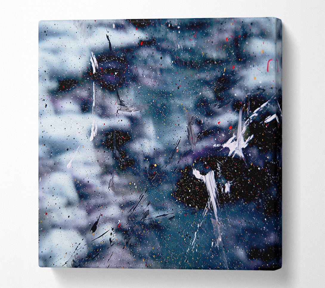  A Canvas Print of Blue Cosmic Dance Canvas Art