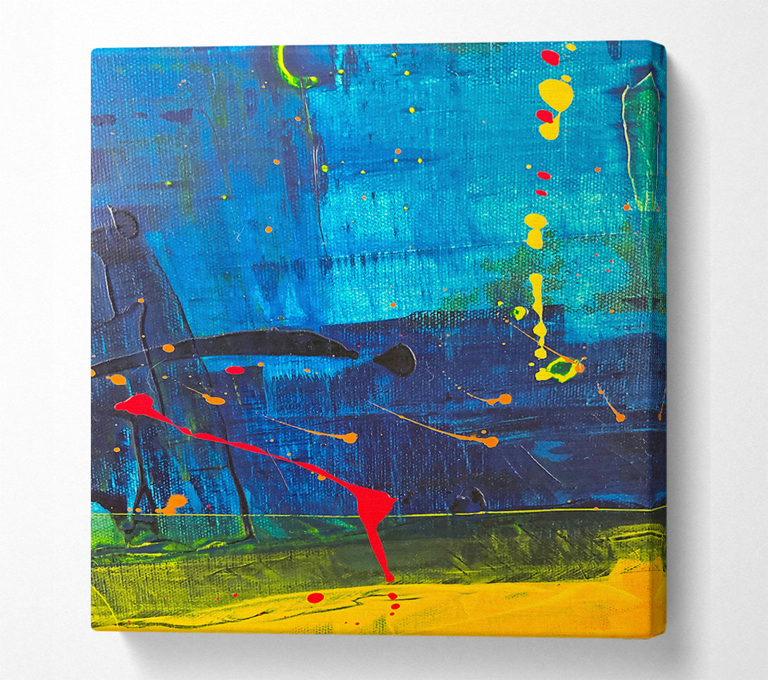  A Canvas Print of Blue Abstract Dreamscape Canvas Art