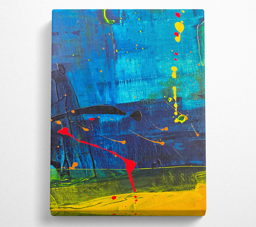  A Canvas Print of Blue Abstract Dreamscape Canvas Art