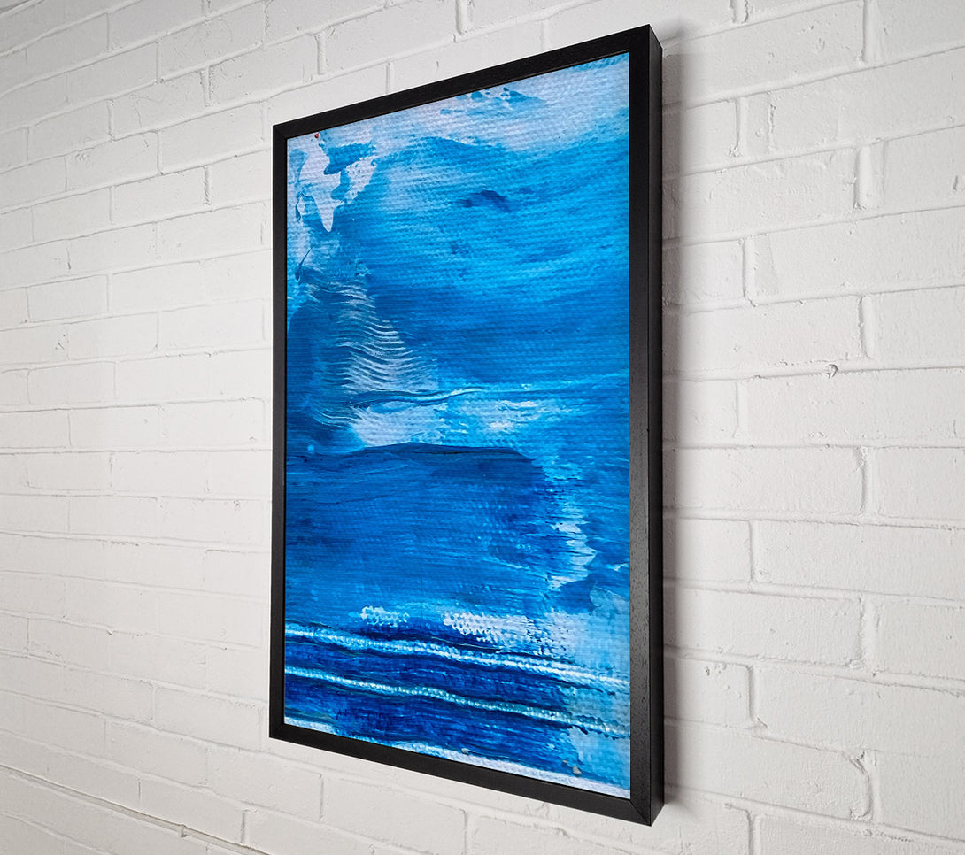  A Canvas Print of Azure Brushstrokes Dream Canvas Art
