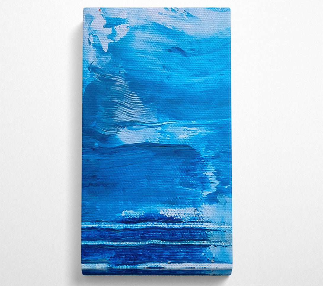  A Canvas Print of Azure Brushstrokes Dream Canvas Art