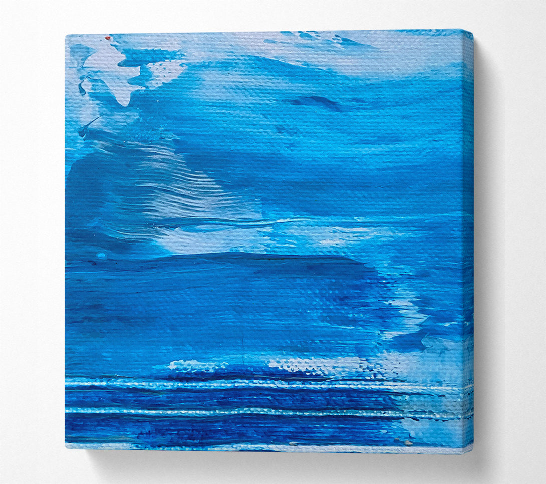  A Canvas Print of Azure Brushstrokes Dream Canvas Art