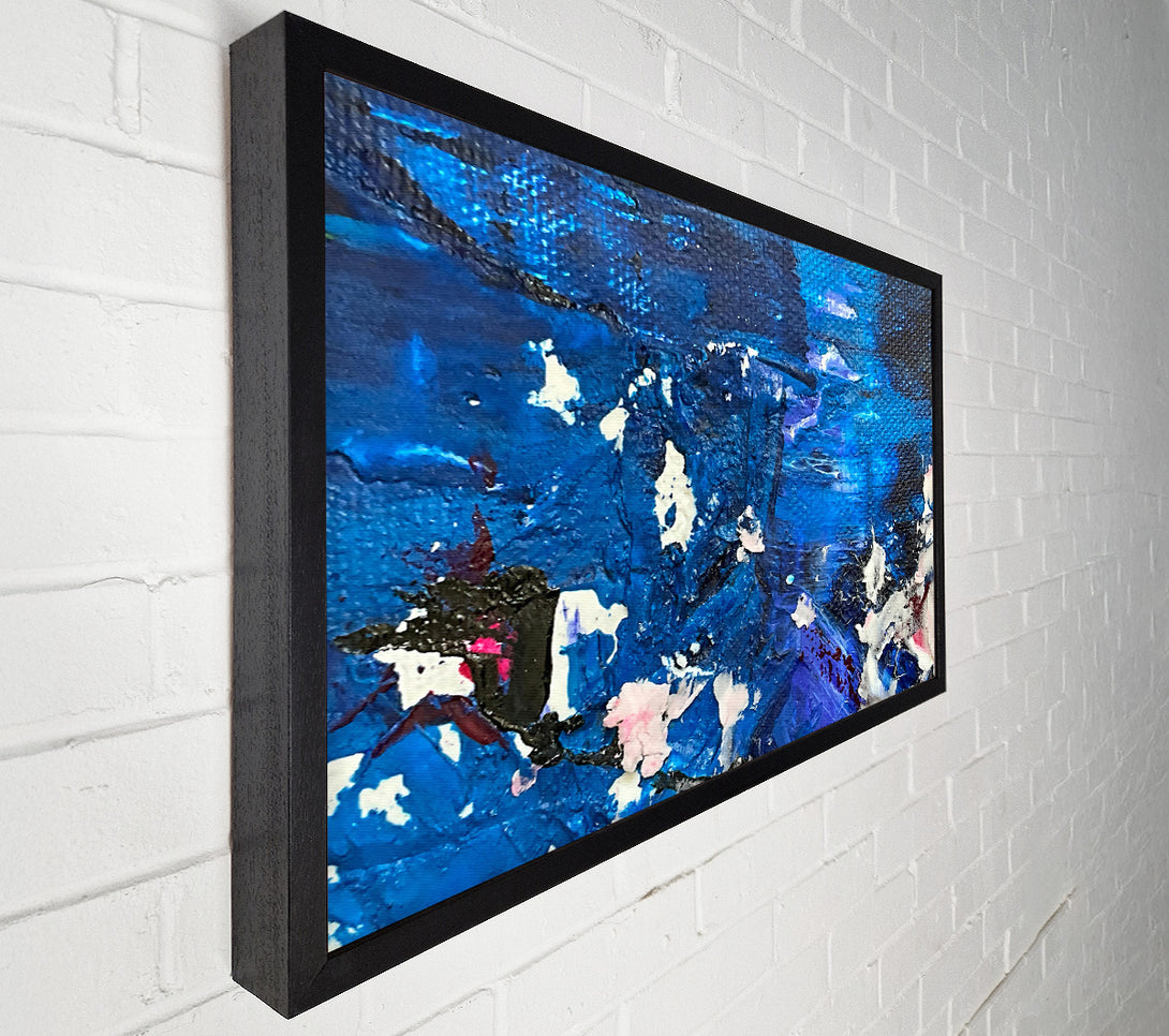  A Canvas Print of Cobalt Abstract Expressionism Canvas Print