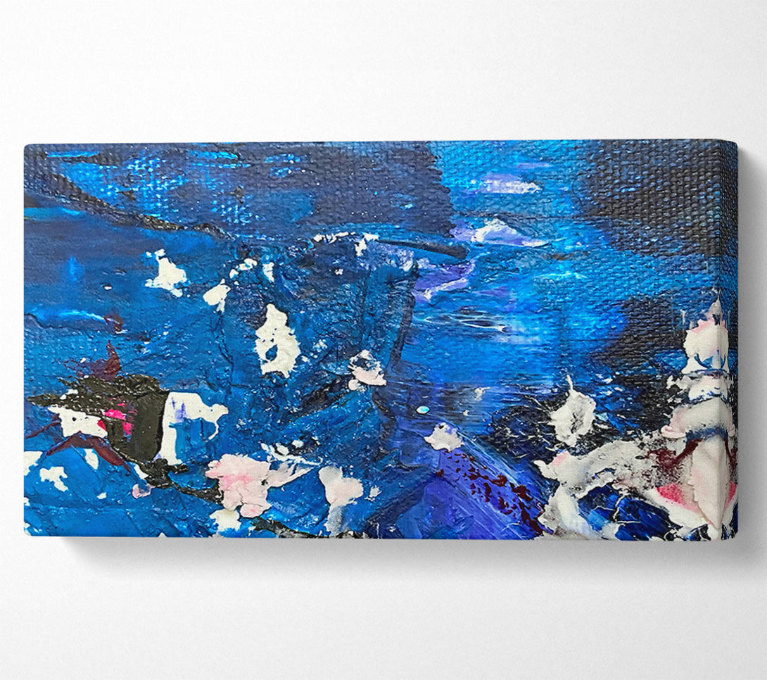  A Canvas Print of Cobalt Abstract Expressionism Canvas Print
