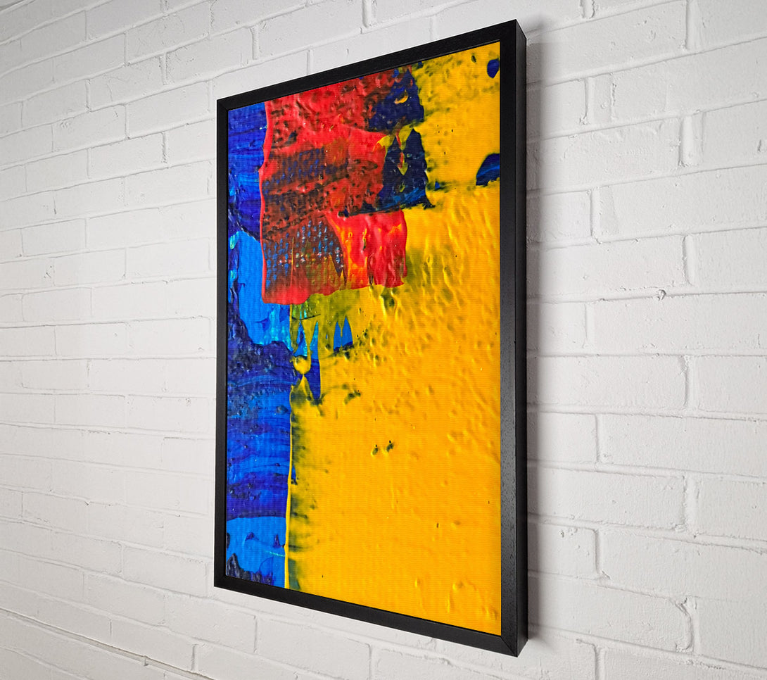  A Canvas Print of Golden Abstract Expressionism Canvas Print