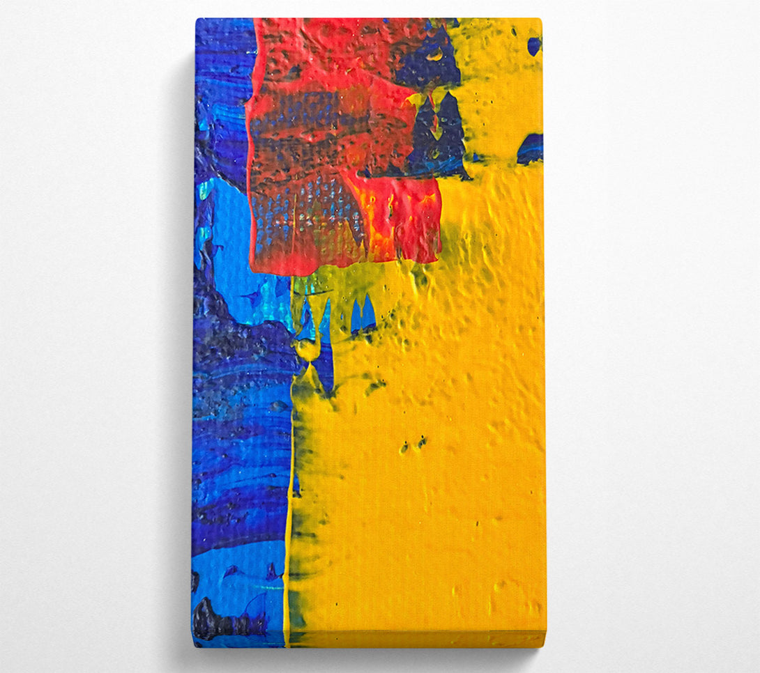  A Canvas Print of Golden Abstract Expressionism Canvas Print