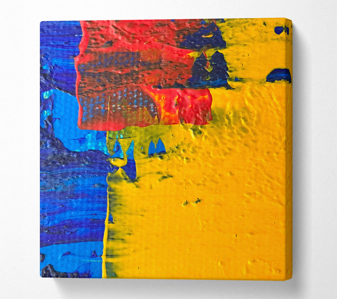  A Canvas Print of Golden Abstract Expressionism Canvas Print
