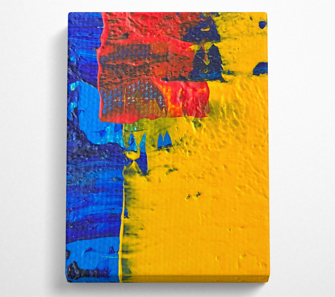  A Canvas Print of Golden Abstract Expressionism Canvas Print