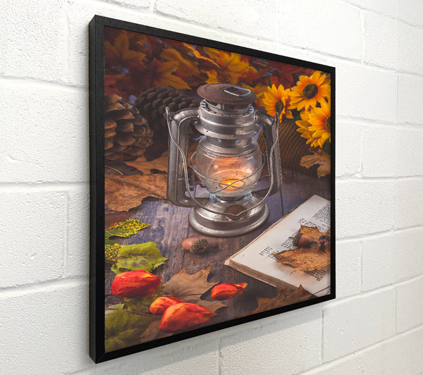 Rustic Orange Lantern Light
