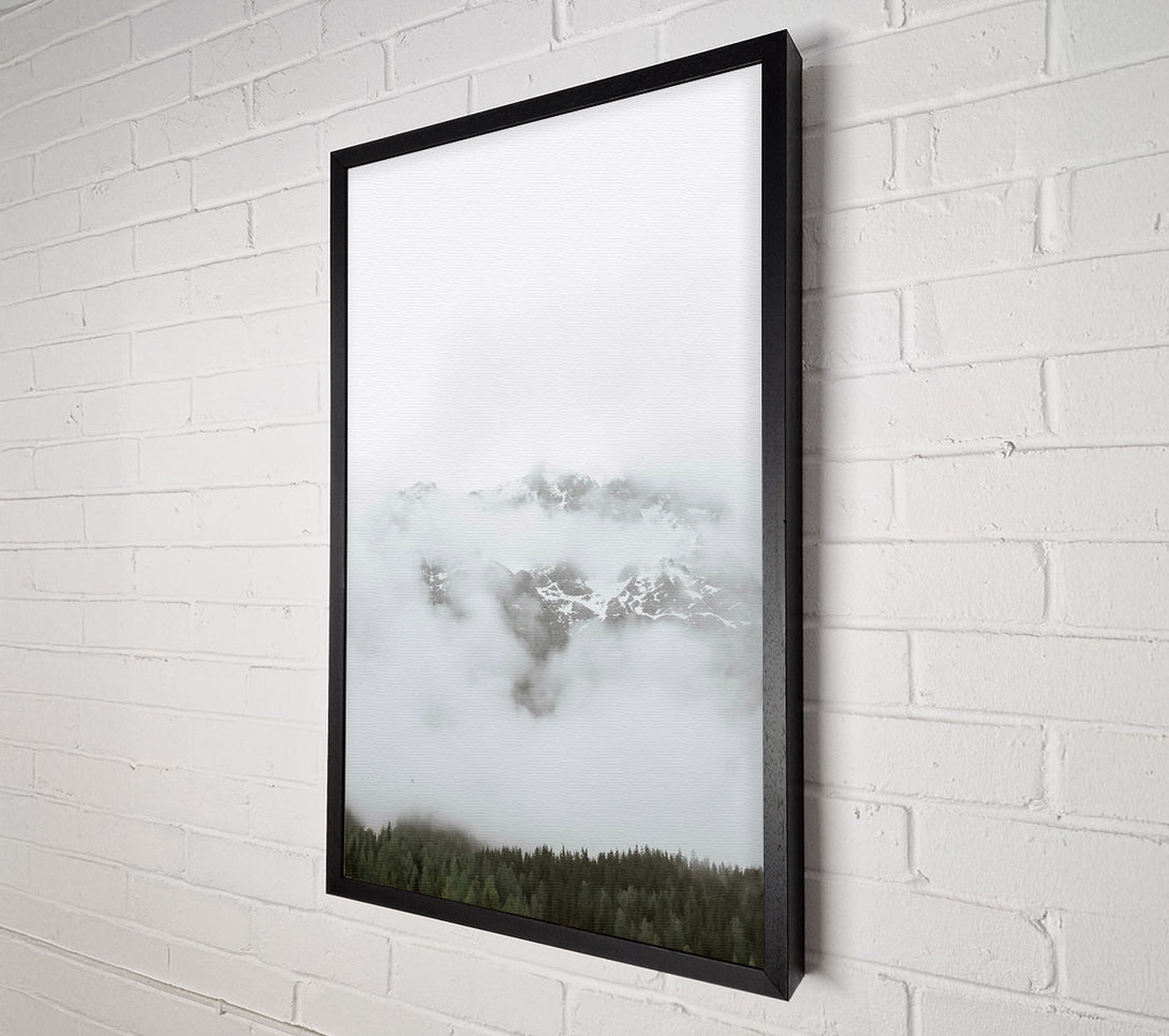  A Canvas Print of White Peak In Fog Canvas Wall Art