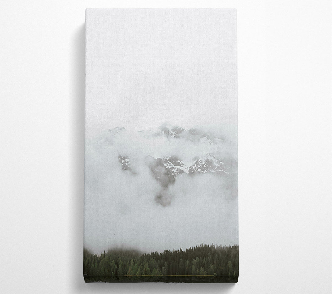  A Canvas Print of White Peak In Fog Canvas Wall Art