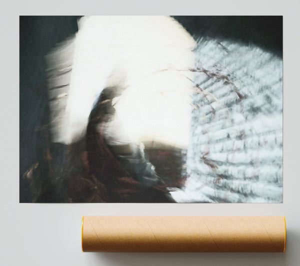 White Blurred Abstraction. Giclee Print