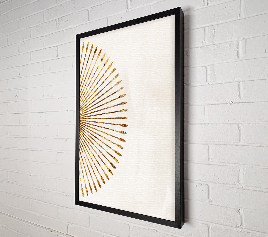  A Canvas Print of Gold Burst Canvas Print