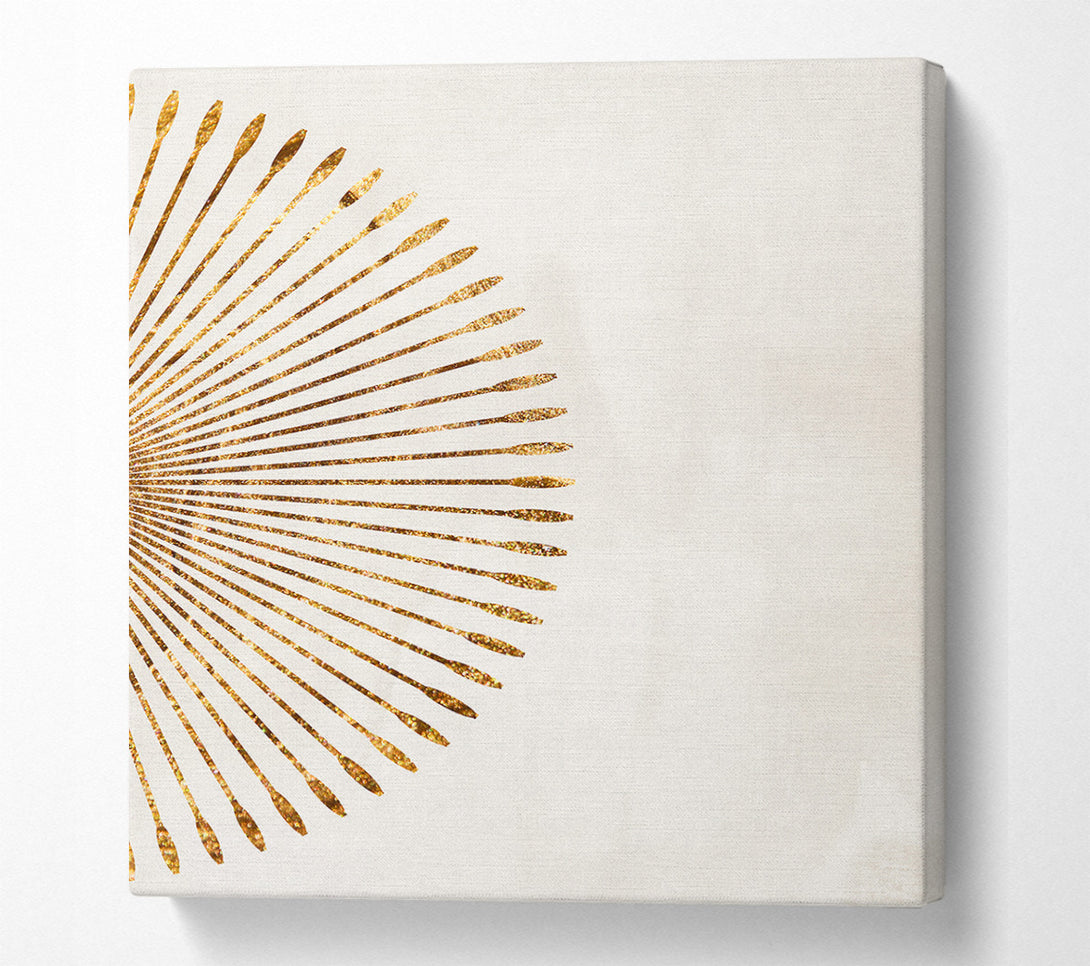  A Canvas Print of Gold Burst Canvas Print
