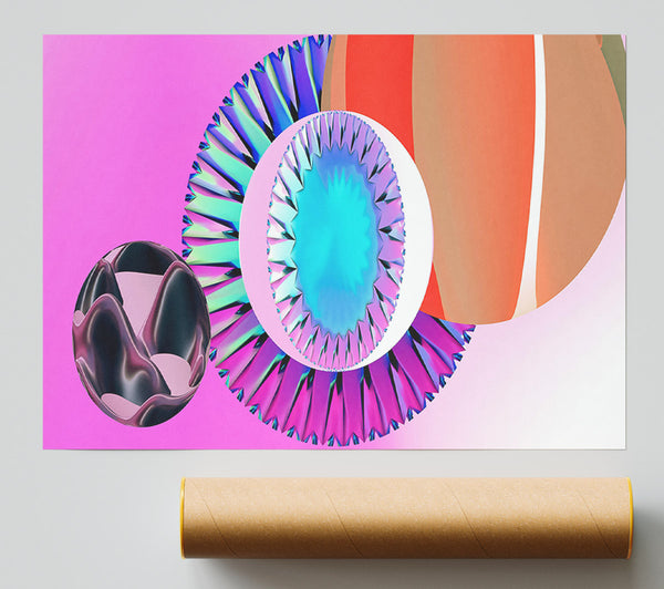 The Blue Iridescent Eye Poster