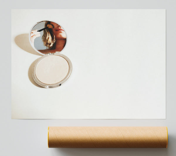 White Powder Reflection Poster