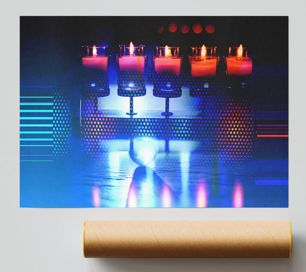 Crimson Candlelight Dreams Print