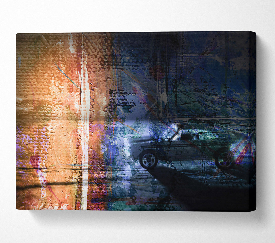  A Canvas Print of Blue Night Drive Canvas Wall Art