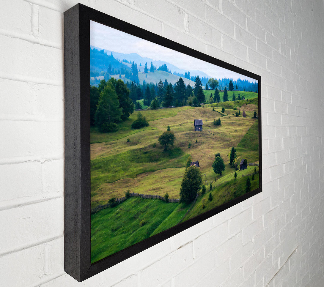  A Canvas Print of Green Rolling Hills Canvas Wall Art