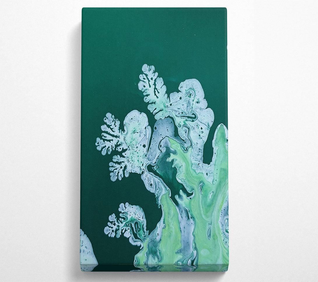  A Canvas Print of Emerald Branching Forms Canvas Print
