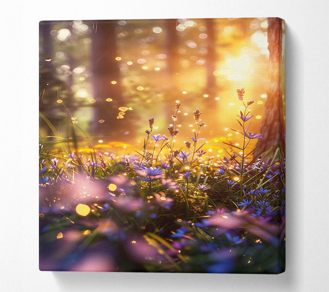  A Canvas Print of Golden Hour Bloom Canvas Print