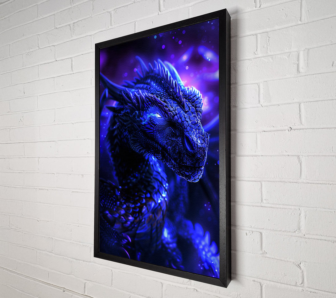  A Canvas Print of Azure Dragon'S Gaze Canvas Art
