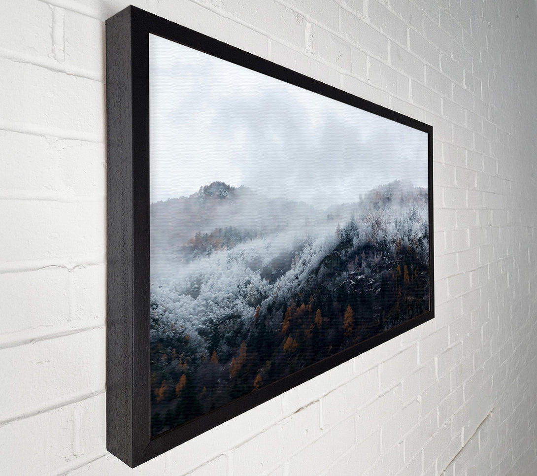  A Canvas Print of White Mist Mountains Canvas Art