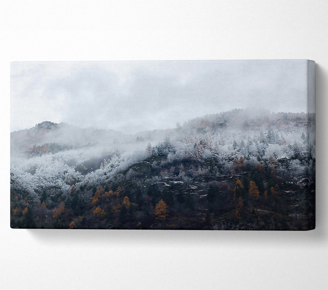  A Canvas Print of White Mist Mountains Canvas Art