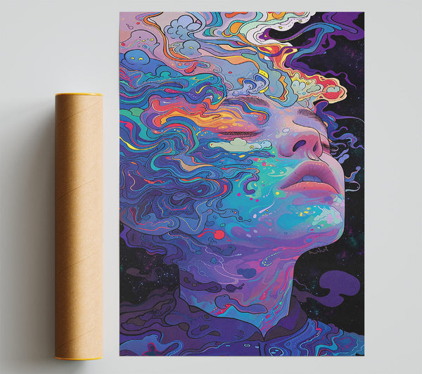 Purple Cosmic Dream Giclee Print