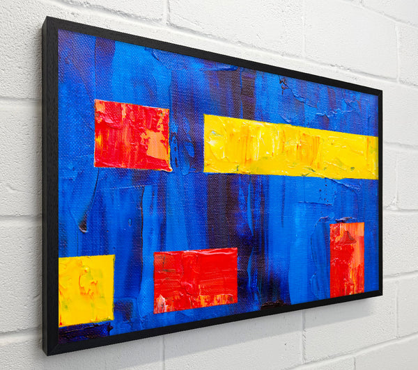 Blue Canvas Abstract