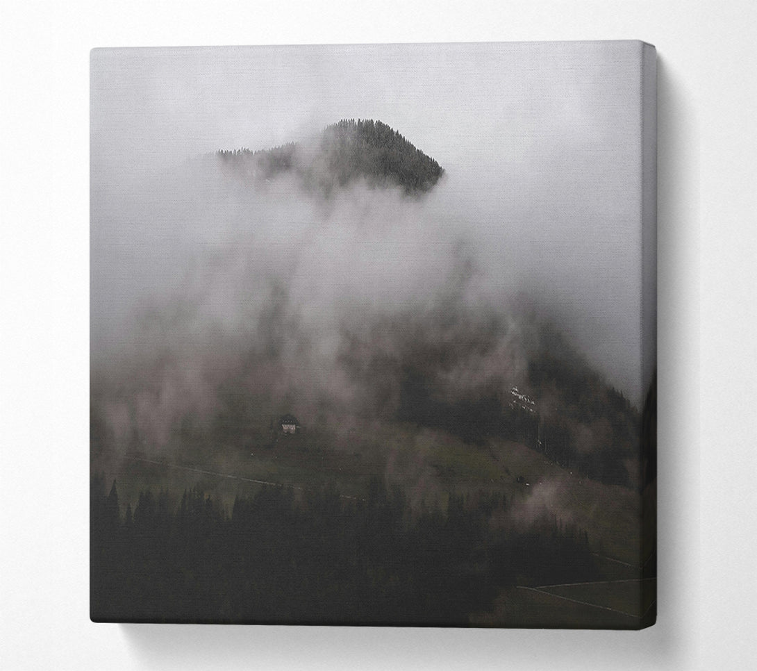  A Canvas Print of Gray Mist Enchantment Canvas Art