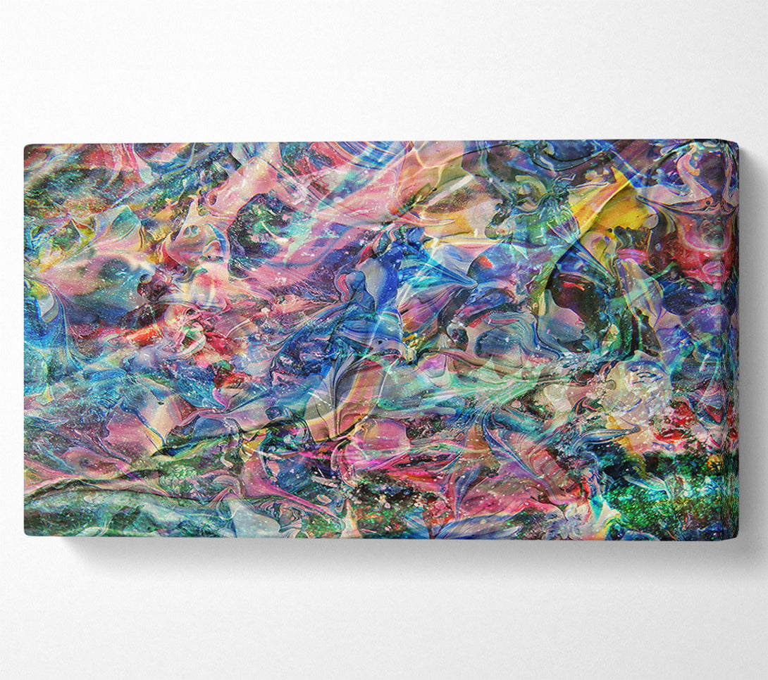  A Canvas Print of Emerald Swirling Dreams Canvas Art