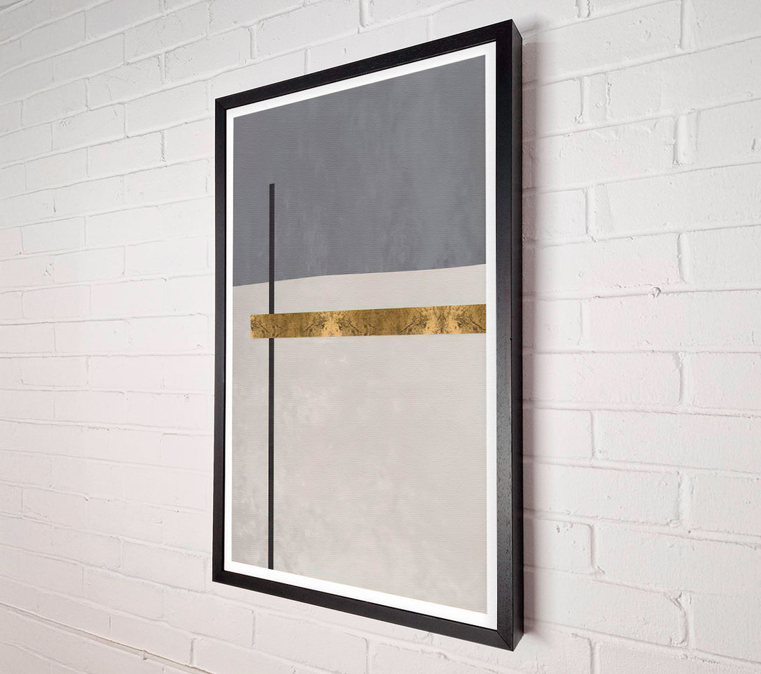 A Canvas Print of Gold Defined Lines Canvas Art