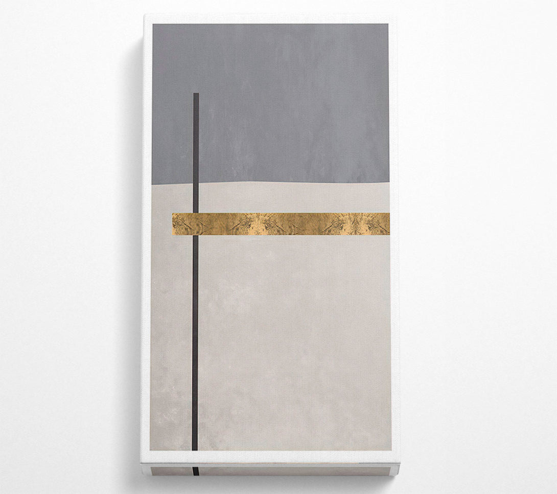  A Canvas Print of Gold Defined Lines Canvas Art