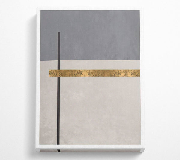 A Canvas Print of Gold Defined Lines Canvas Art