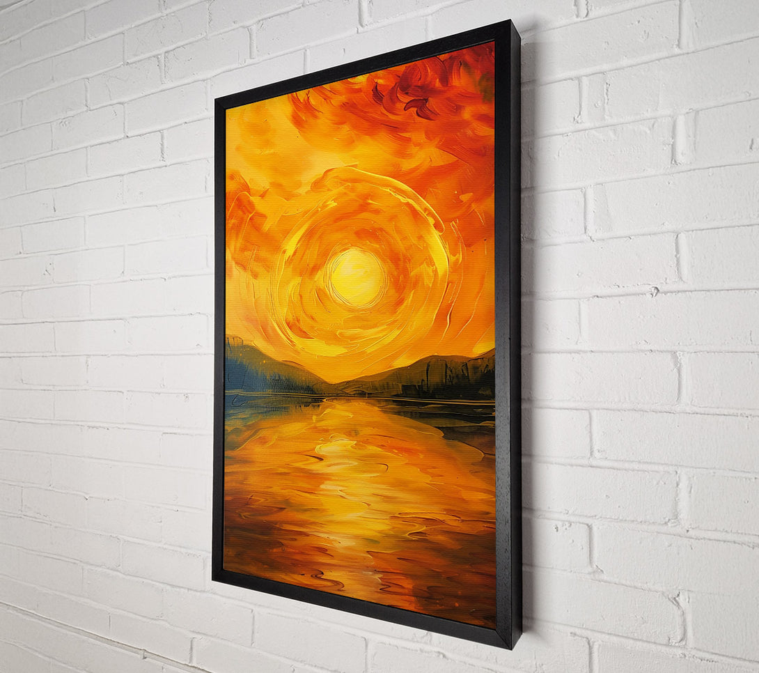  A Canvas Print of Golden Sunset Reverie Canvas Print