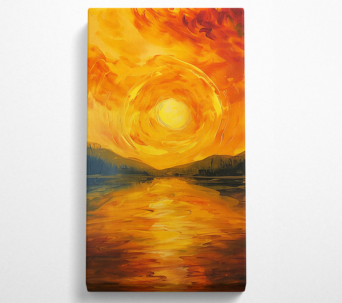  A Canvas Print of Golden Sunset Reverie Canvas Print