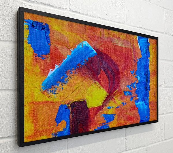Orange And Blue Strokes