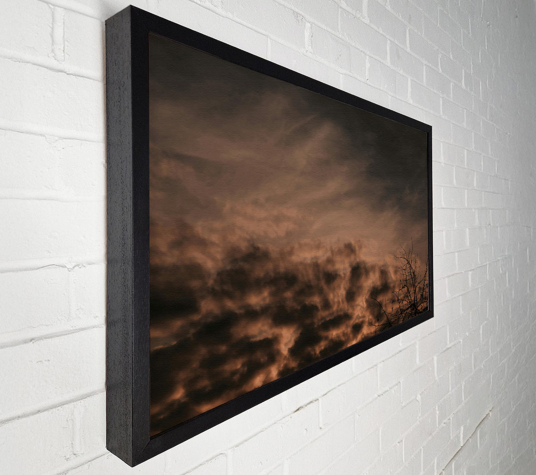  A Canvas Print of Crimson Storm Clouds Canvas Wall Art