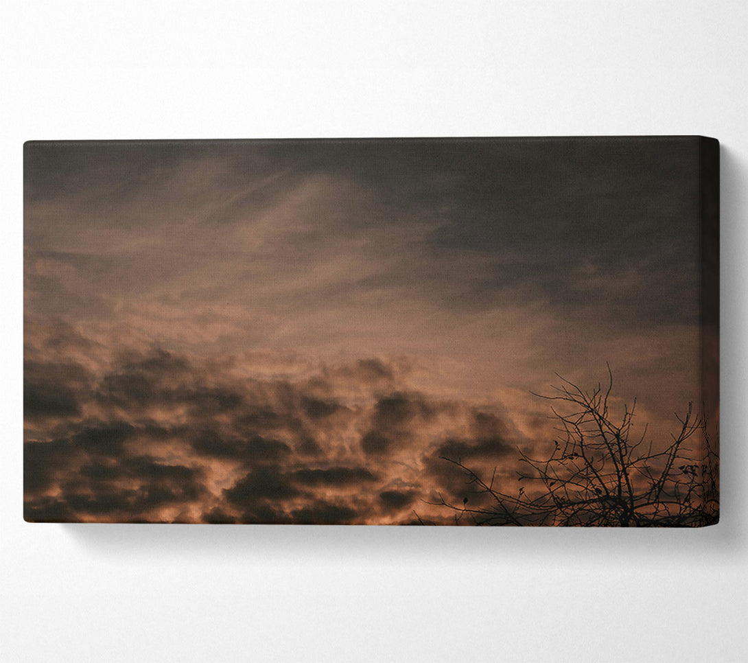  A Canvas Print of Crimson Storm Clouds Canvas Wall Art