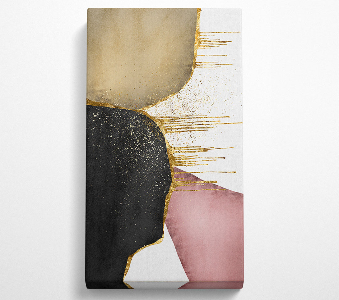  A Canvas Print of Gold Drip Abstract (1) Canvas Wall Art