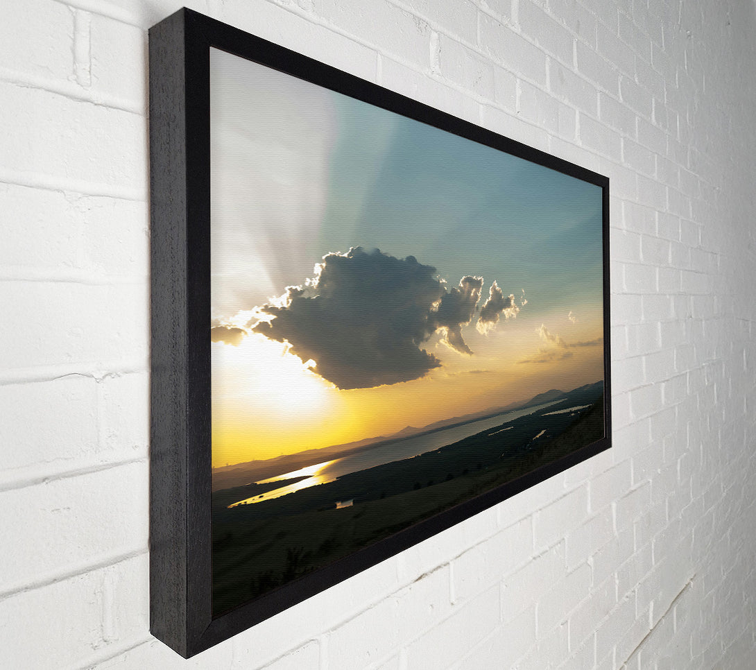  A Canvas Print of Golden Hour Glow Canvas Wall Art
