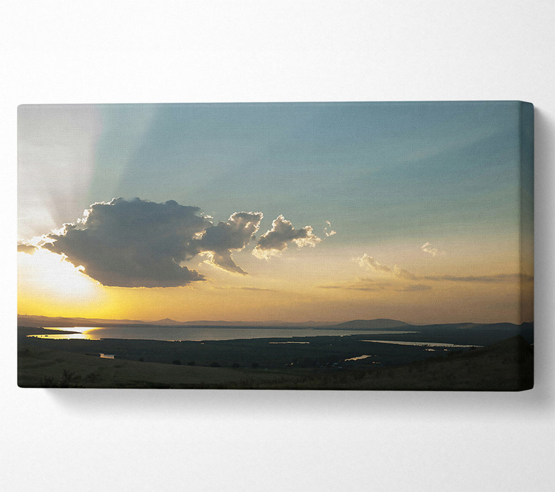  A Canvas Print of Golden Hour Glow Canvas Wall Art