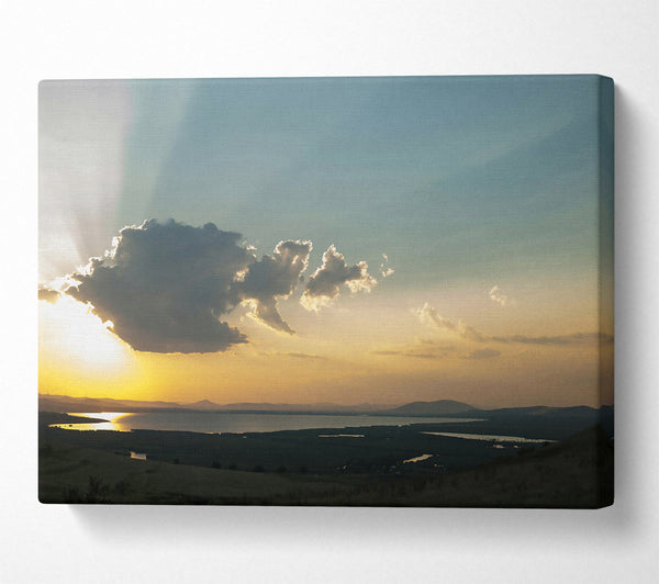  A Canvas Print of Golden Hour Glow Canvas Wall Art