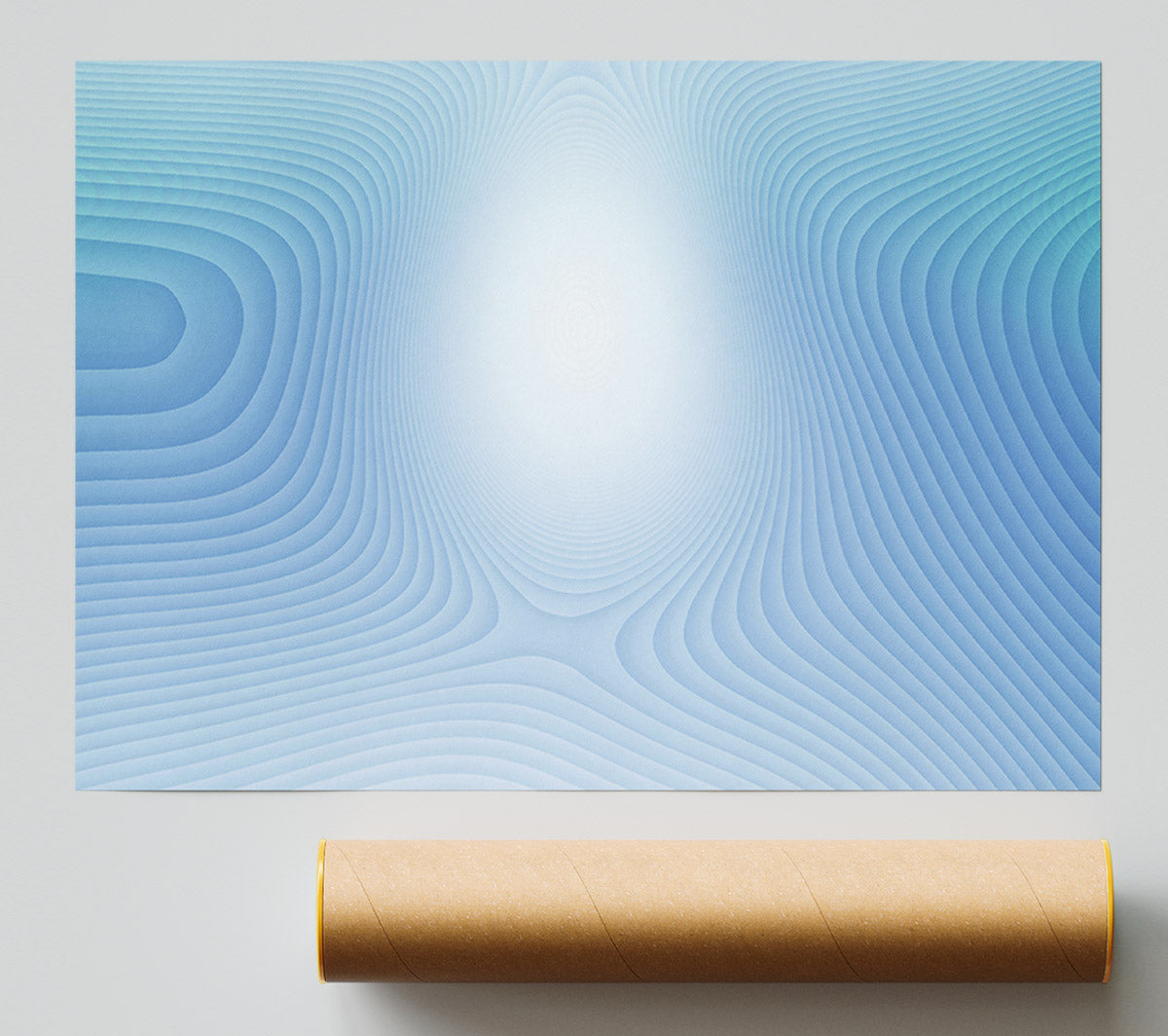 Azure Wave Patterns – Wallart-Direct