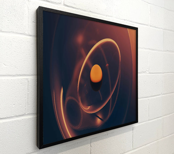 Orange Orbiting Sphere