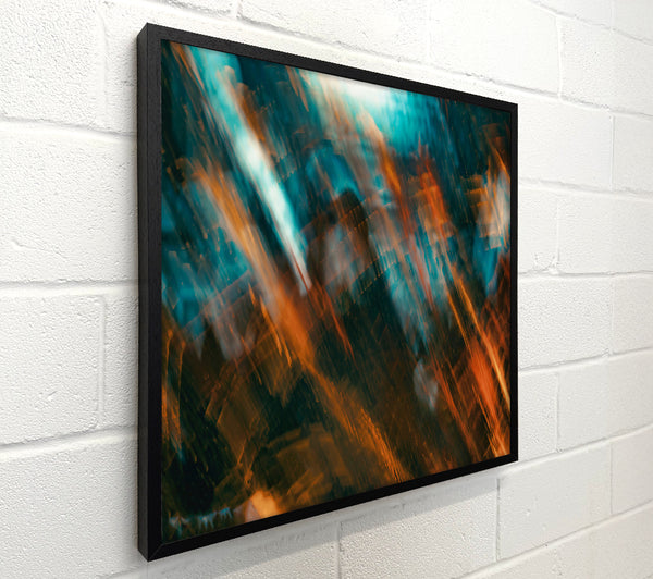 Orange And Teal Blur