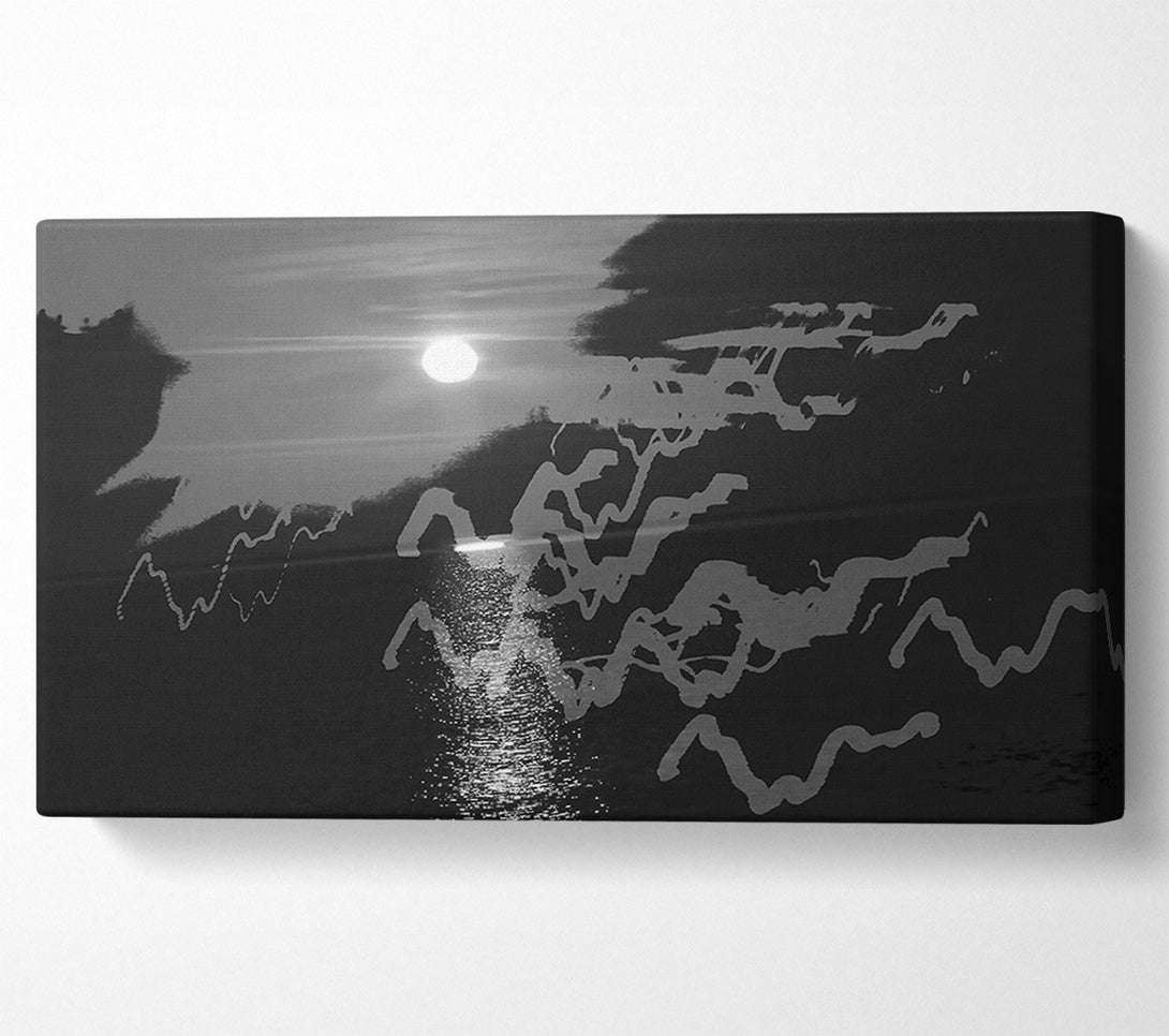  A Canvas Print of Silver Water Reflections Canvas Art