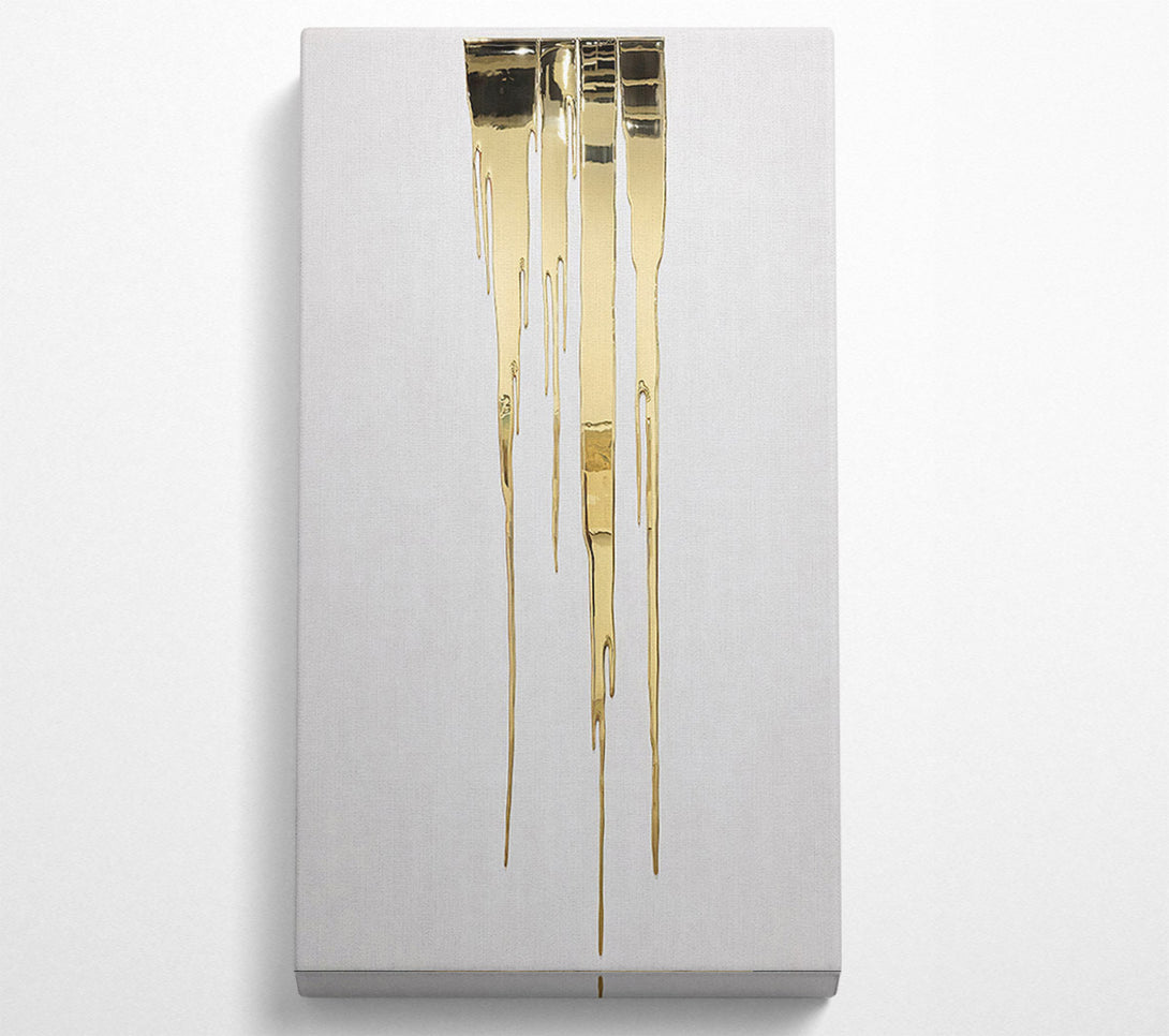  A Canvas Print of Gold Drip Canvas Art